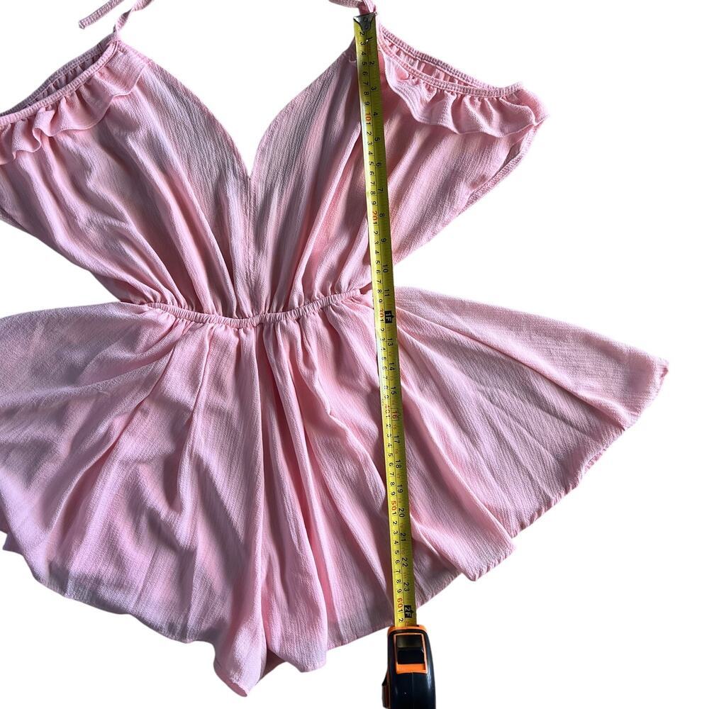 Sexy Pink Open-Back Romper Dress – Fits Small - Made in Peru - Picture 2 of 12